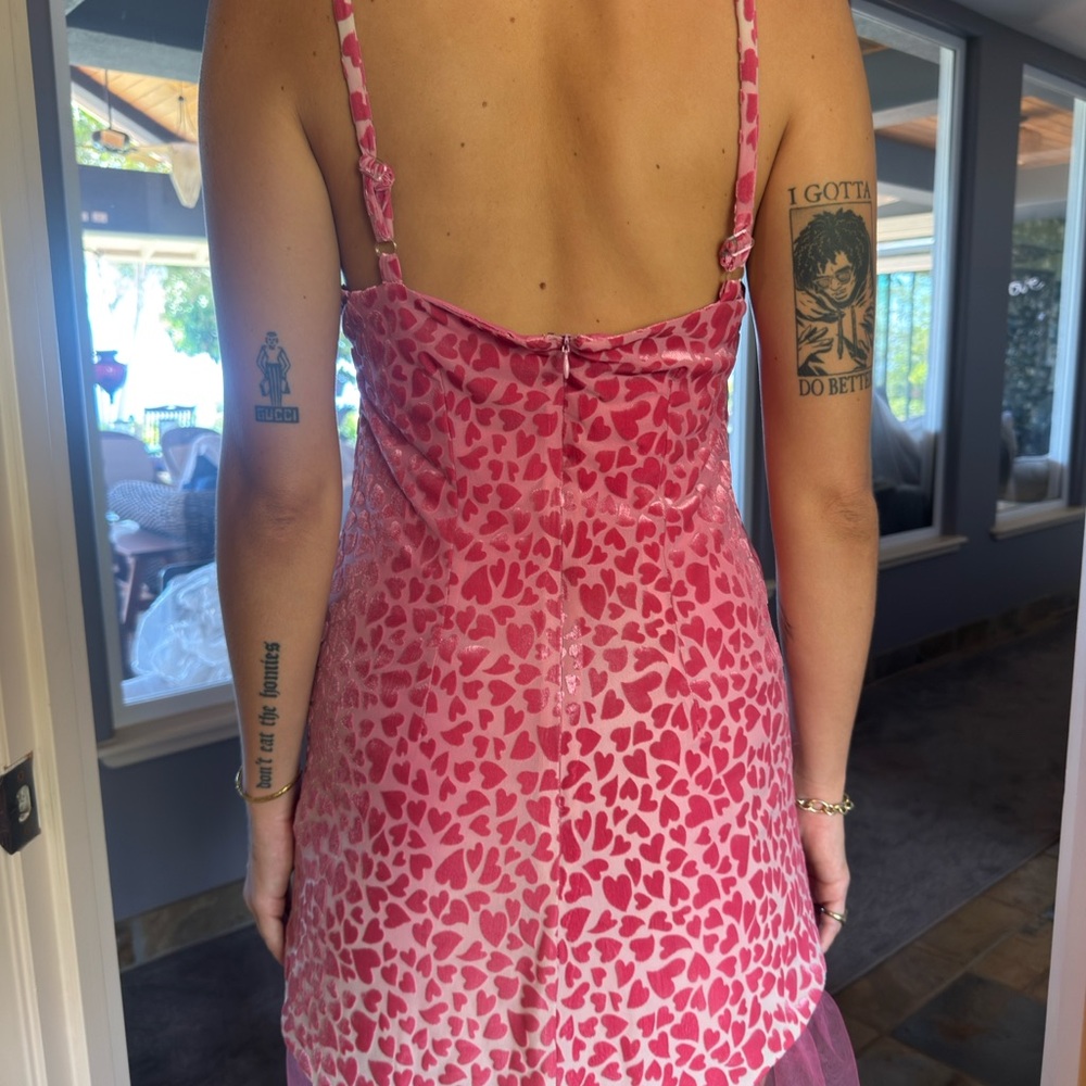 Betsey Johnson Pink Heart Mini Dress - Picture 8 of 8